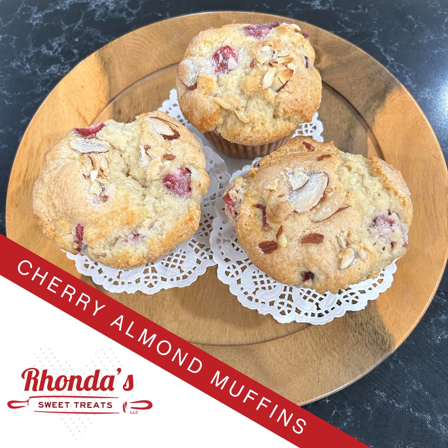 Cherry Almond Muffins**