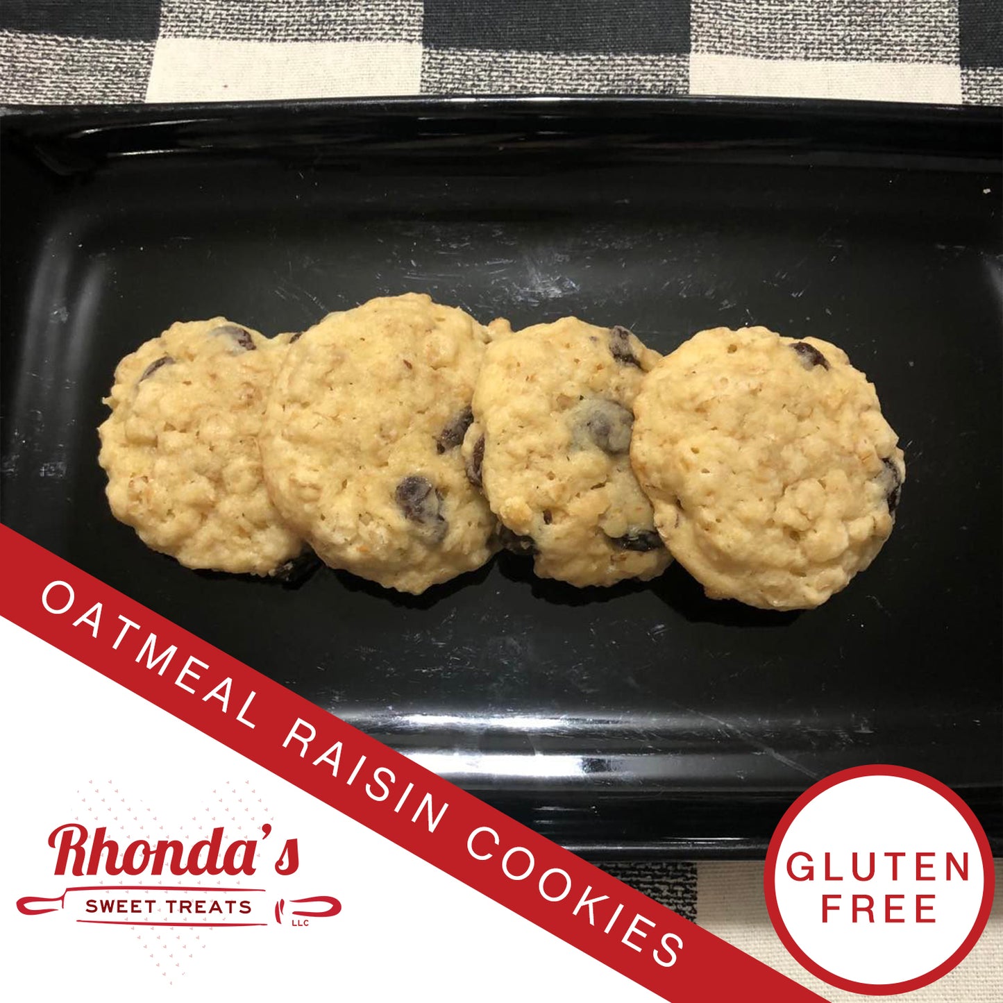 Gluten Free Oatmeal Raisin Cookies