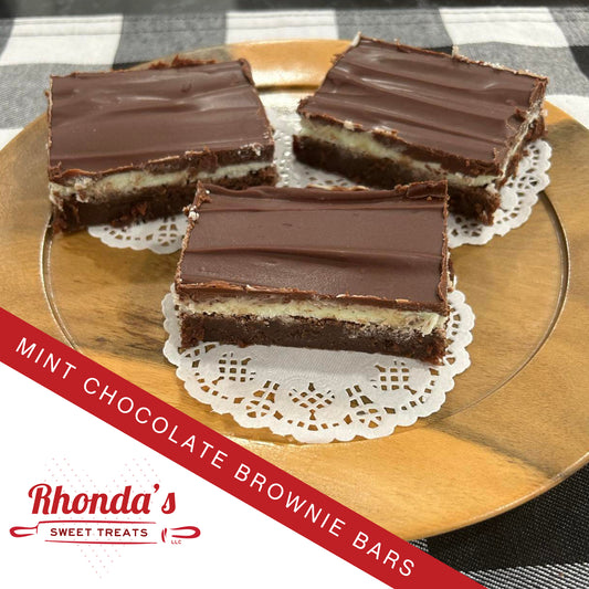 Mint Chocolate Brownie Bars